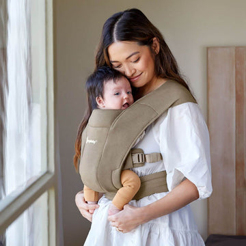 Soft Olive Embrace Cozy Newborn Carrier