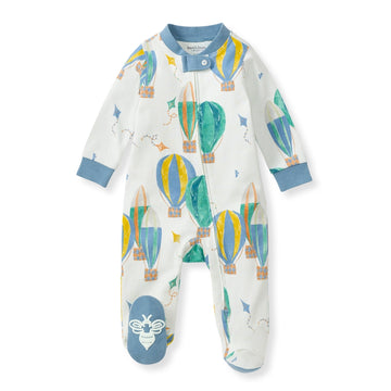 Organic Zip Pajamas - Hot Air Balloon Festival