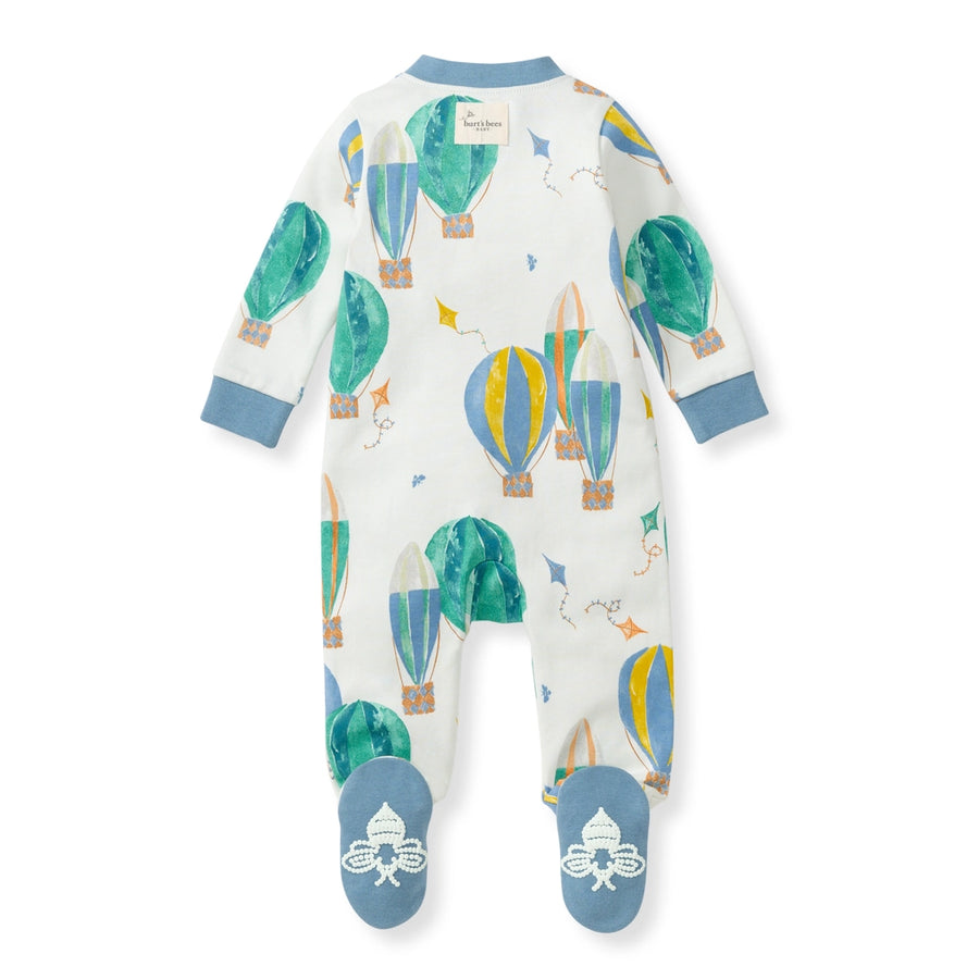 Organic Zip Pajamas - Hot Air Balloon Festival