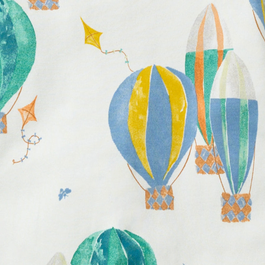 Organic Zip Pajamas - Hot Air Balloon Festival
