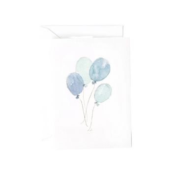 Blue Balloons Mini Notecard