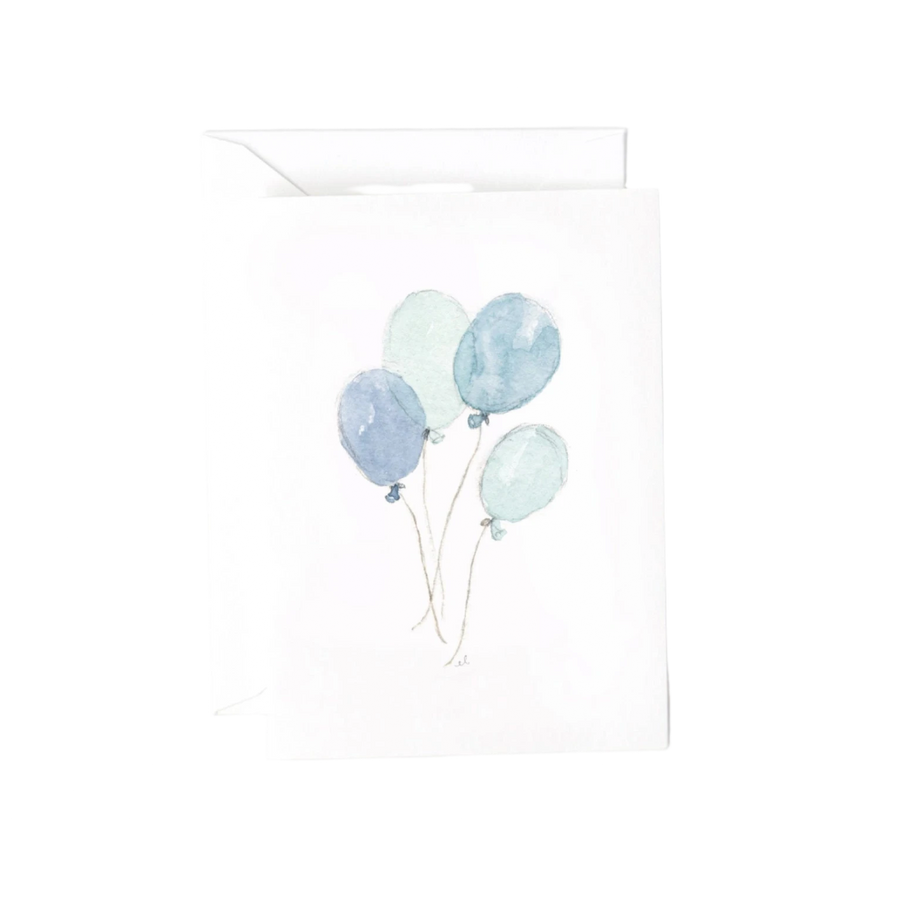 Blue Balloons Mini Notecard