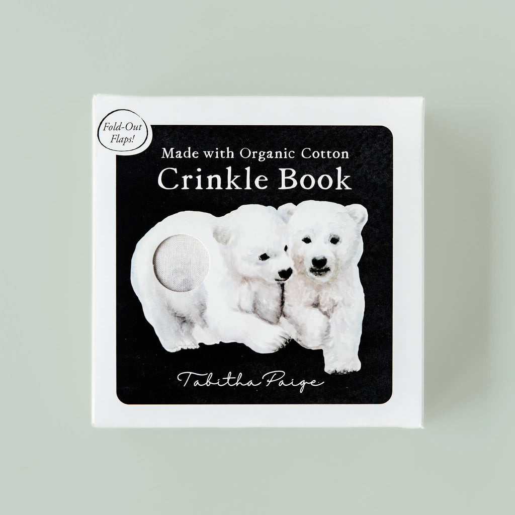Organic Tummy Time Crinkle Book for Baby