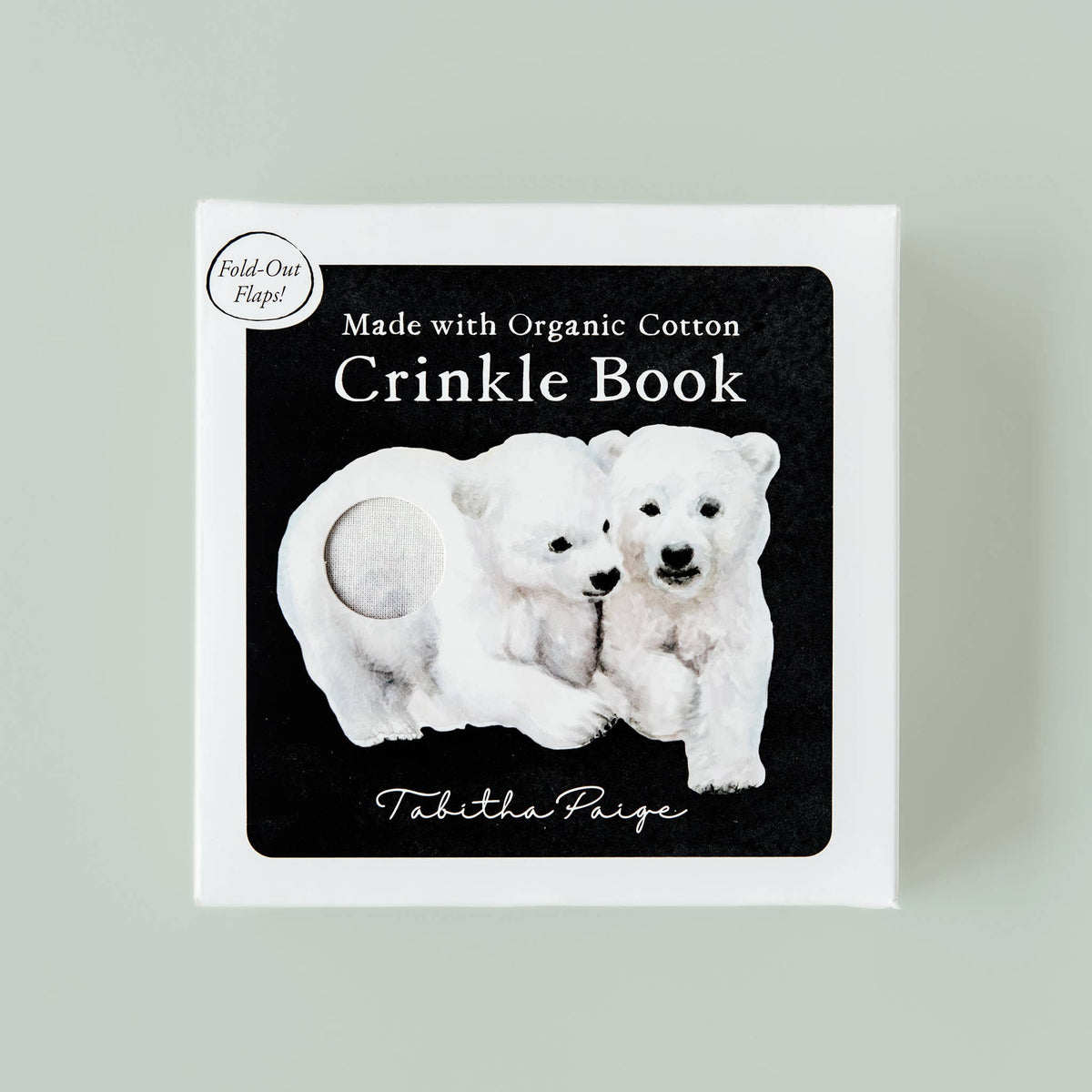 Organic Tummy Time Crinkle Book for Baby