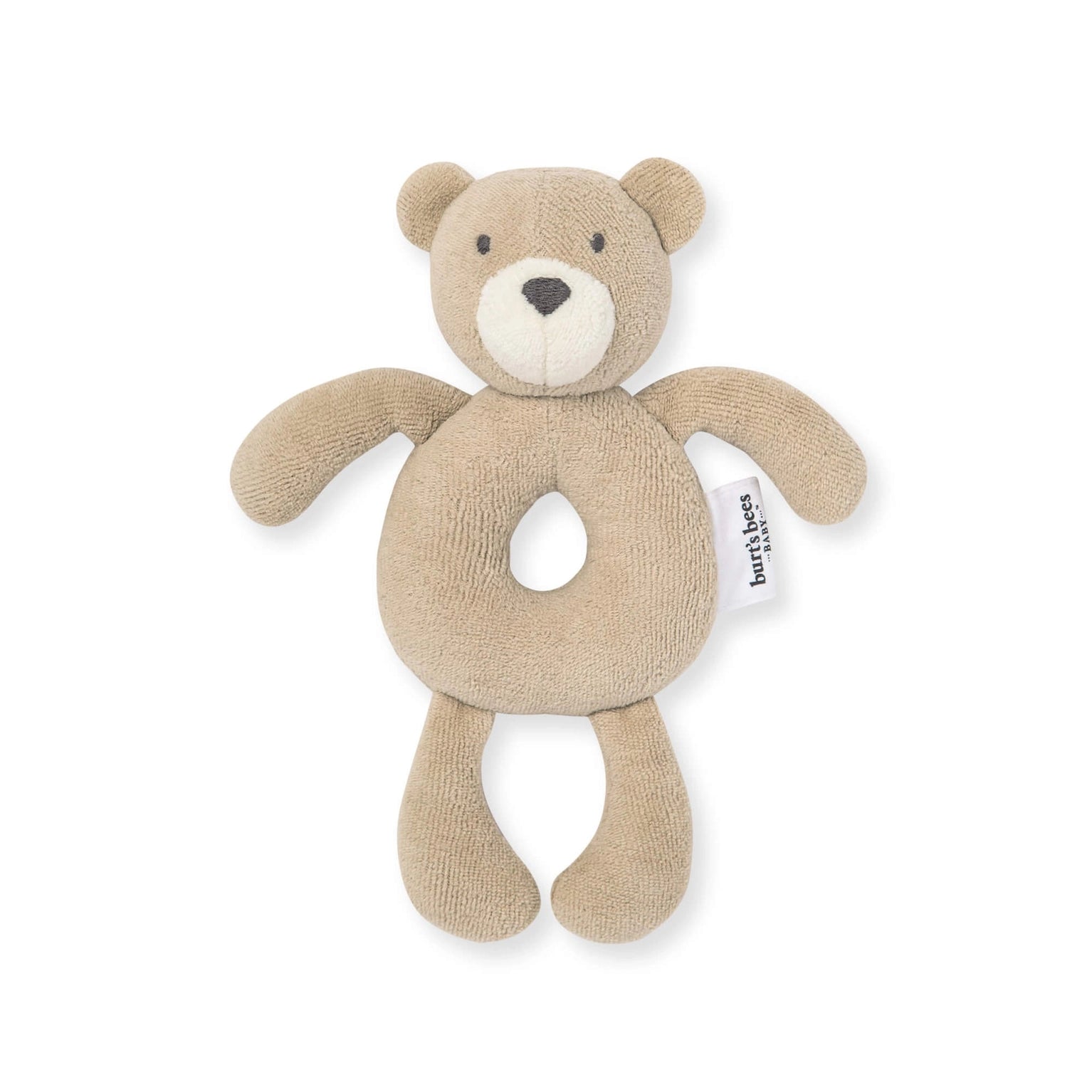 Organic Bear Plush Baby Rattle