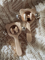 Wooden Bear Hand Bell