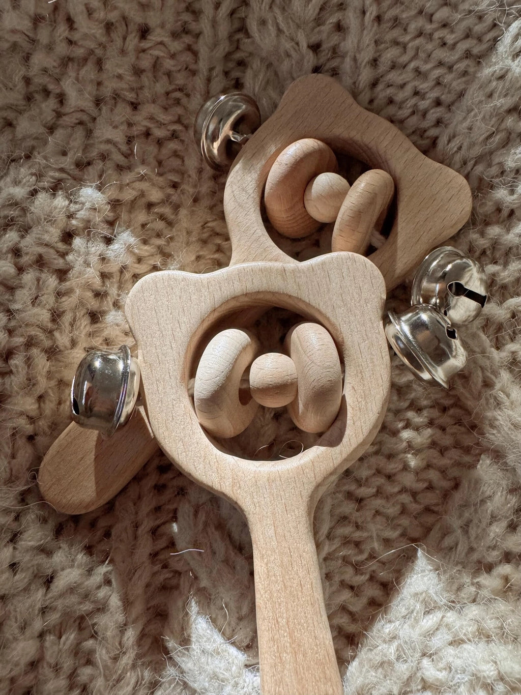 Wooden Bear Hand Bell