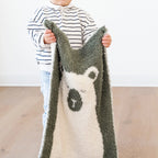 Bear Double-Layer Bamboni Receiving Blanket