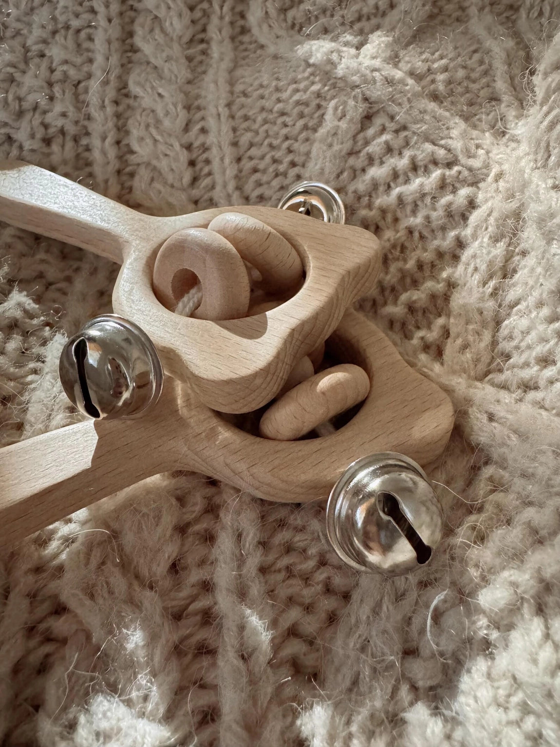 Wooden Bear Hand Bell
