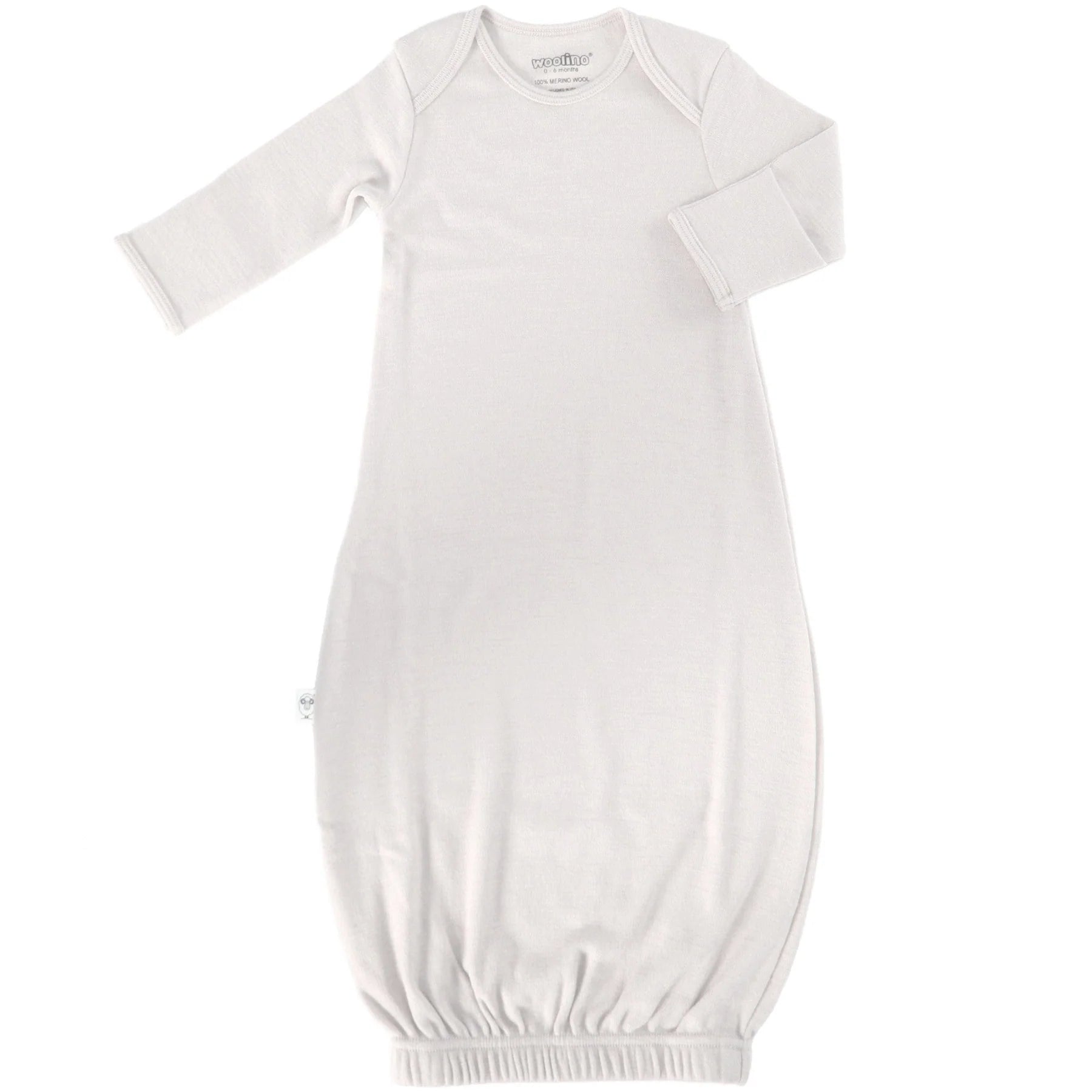 Merino Wool Baby Gown - Beige