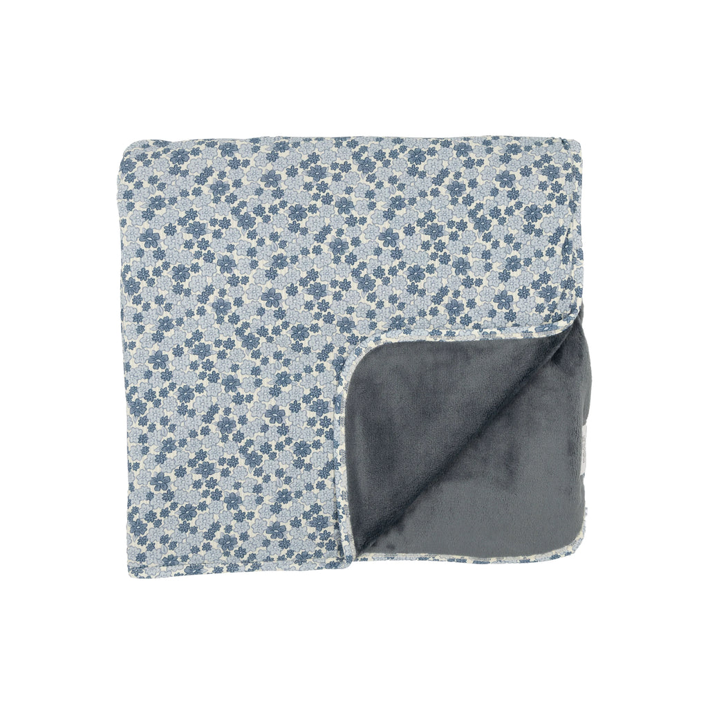 Bluebell Blossoms Ribbed Toddler Blanket