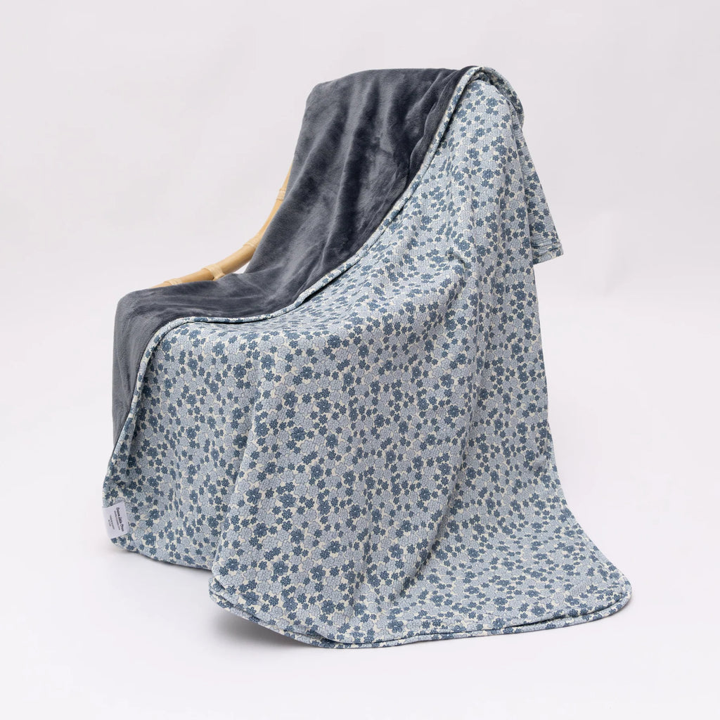 Bluebell Blossoms Ribbed Toddler Blanket