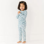 Bluebell Blossoms Ribbed Two-Piece Set