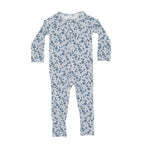 Bluebell Blossoms Ribbed Zip Romper