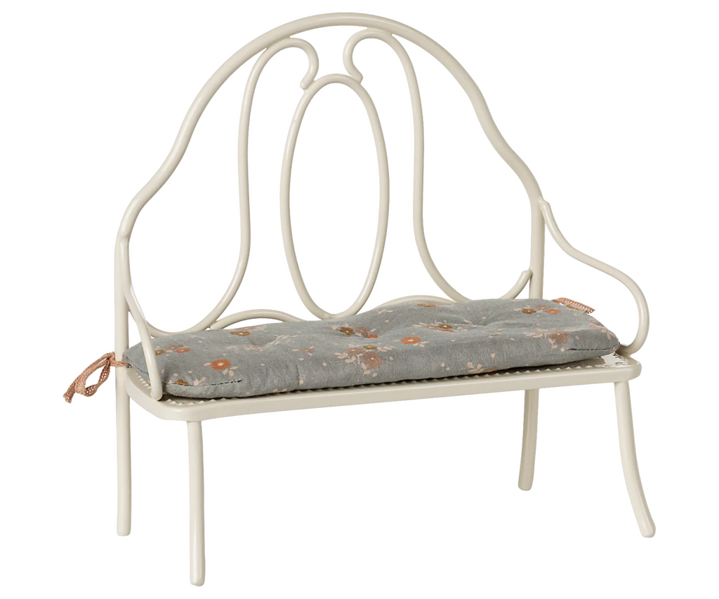 Off White Miniature Vintage Bench