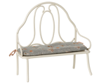 Off White Miniature Vintage Bench