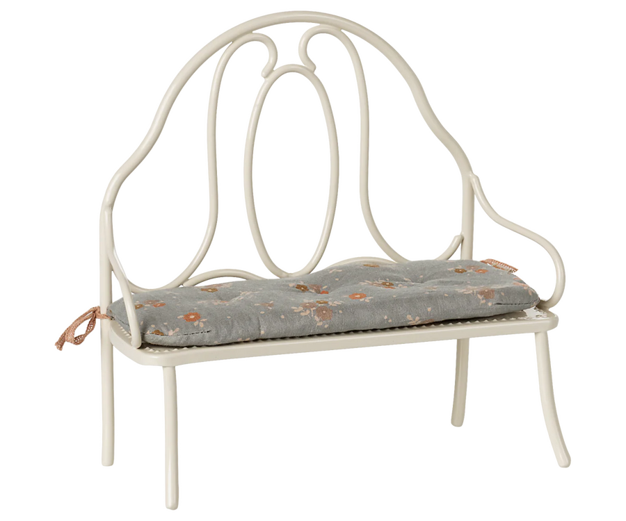 Miniature Vintage Bench - Off White