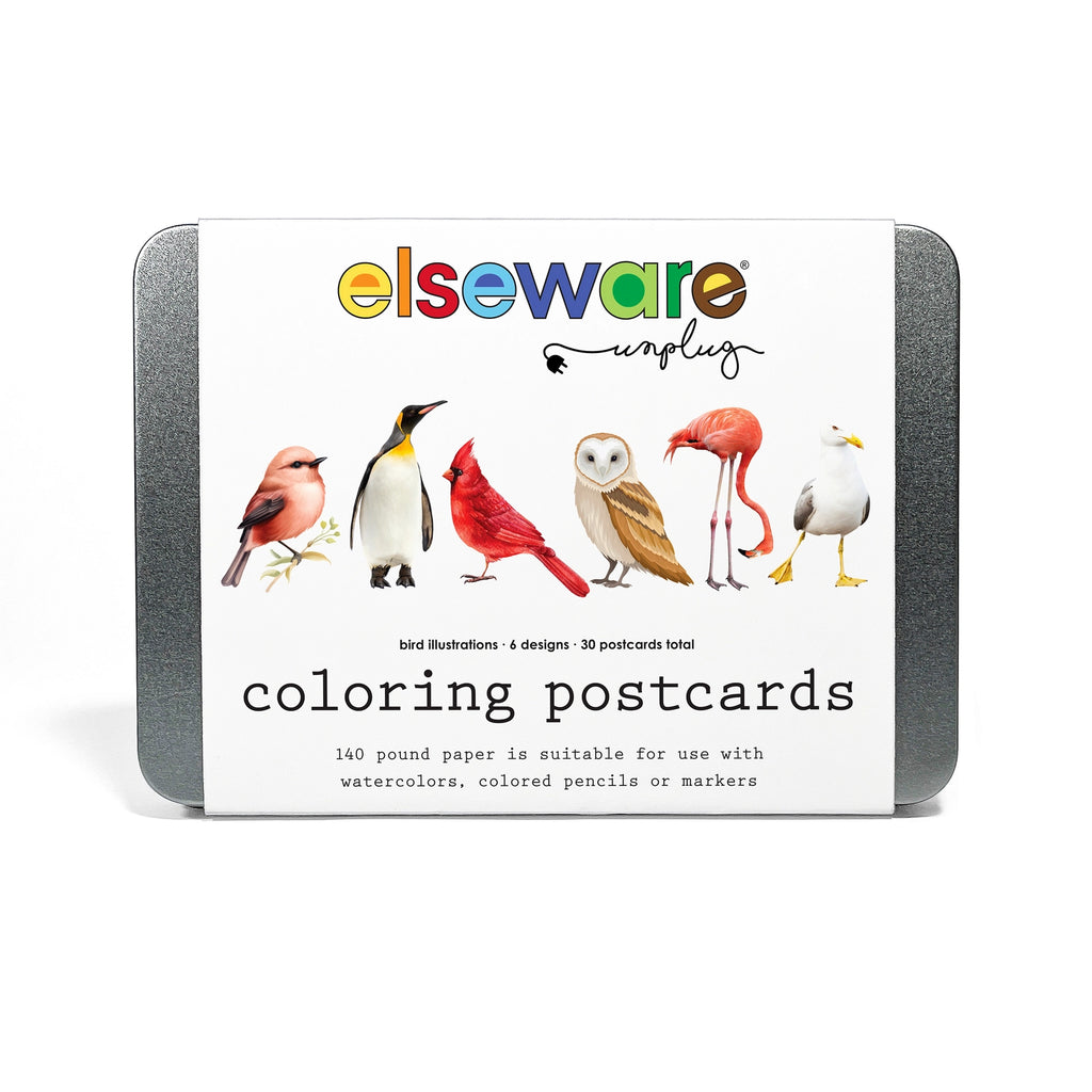 Birds Coloring Postcards - Set of 30