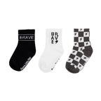 Black & Dark Charcoal Socks 3-Pack