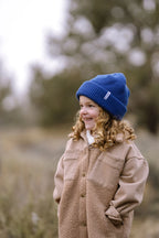 Cobalt Thick Knit Beanie