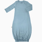 Merino Wool Baby Gown - Blue