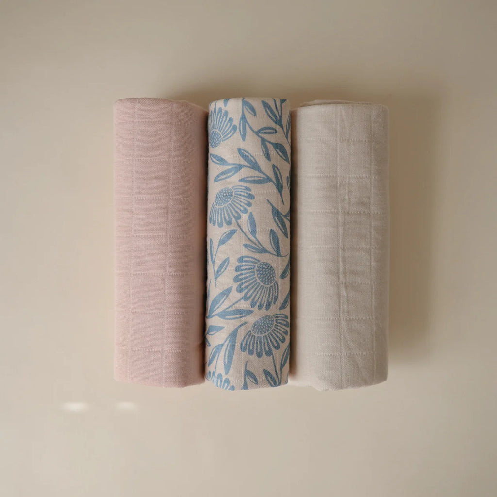 Changing Pad Liner (3 Pack) - Blue Flowers Combo