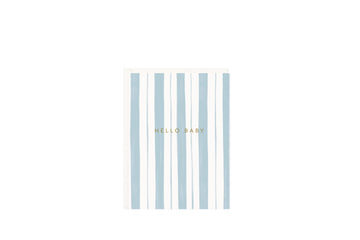 Blue Stripes Baby Mini Card