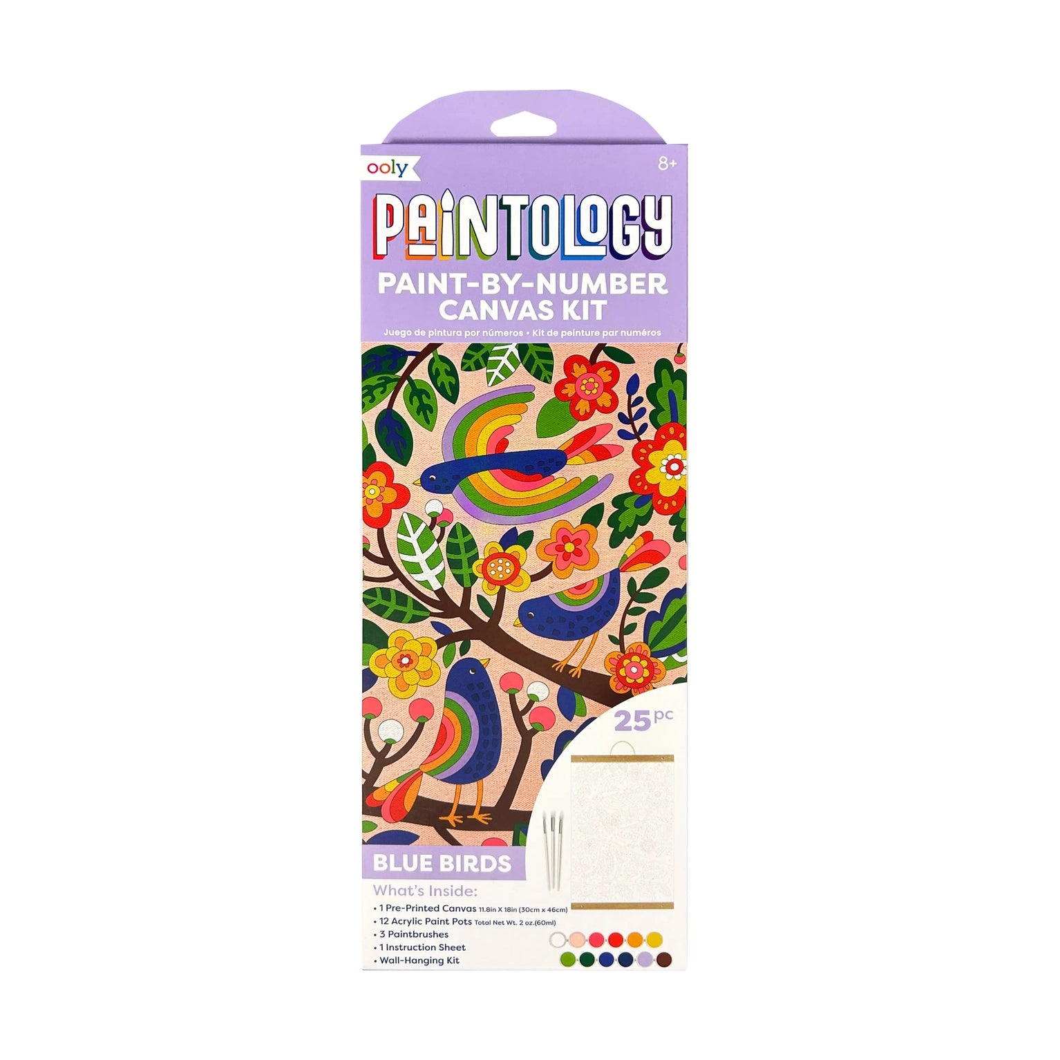 Paintology Paint by Number Kit - Blue Birds