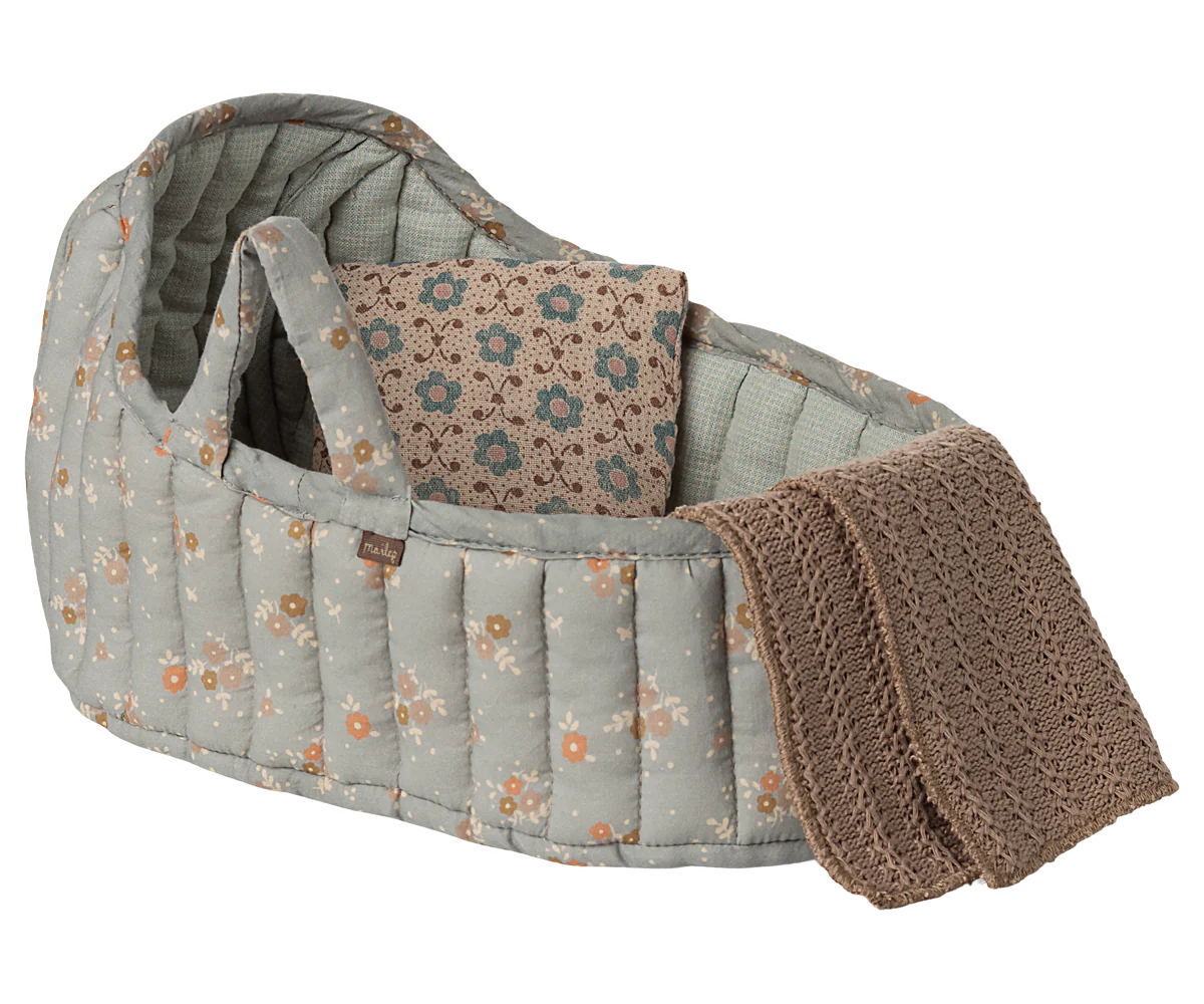 Large Blue Carry Cot