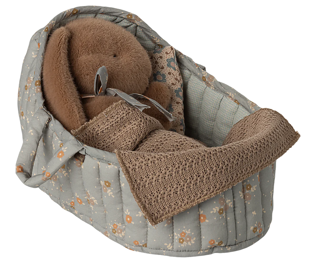 Large Blue Carry Cot