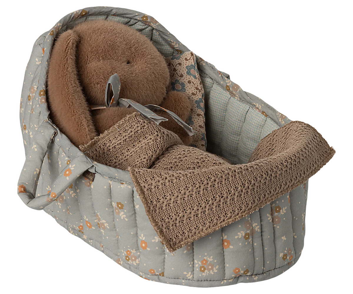 Large Blue Carry Cot
