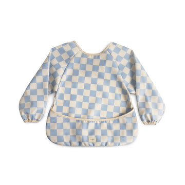 Long Sleeve Bib - Blue Check