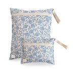 Blue Flowers Water Resistant Wet Bag (2 pack)