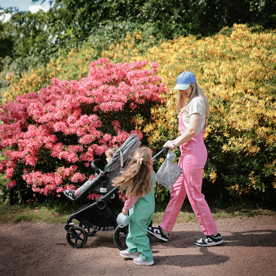 Blue Flowers Water Resistant Wet Bag (2 pack)