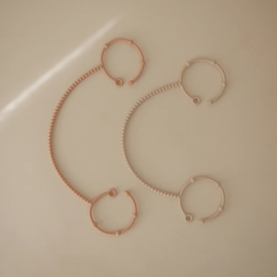Adjustable Silicone Strap 2-Pack - Blush & Shifting Sand