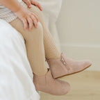The Reagan Boot - Blush Suede