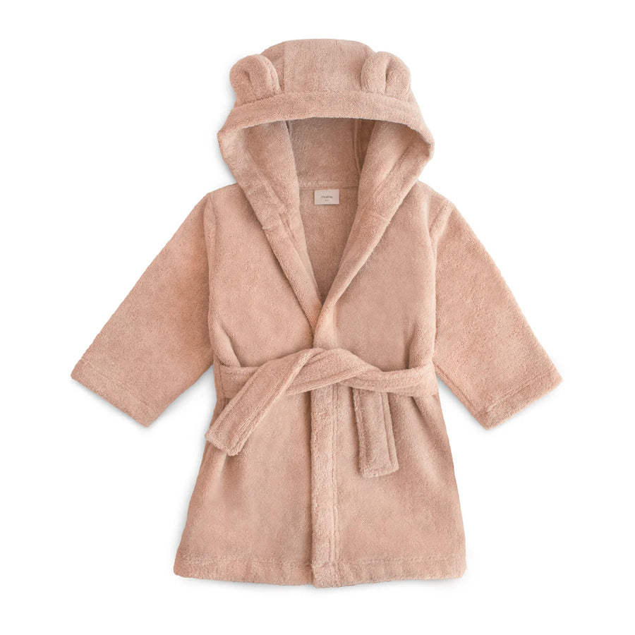 Organic Bear Robe - Blush