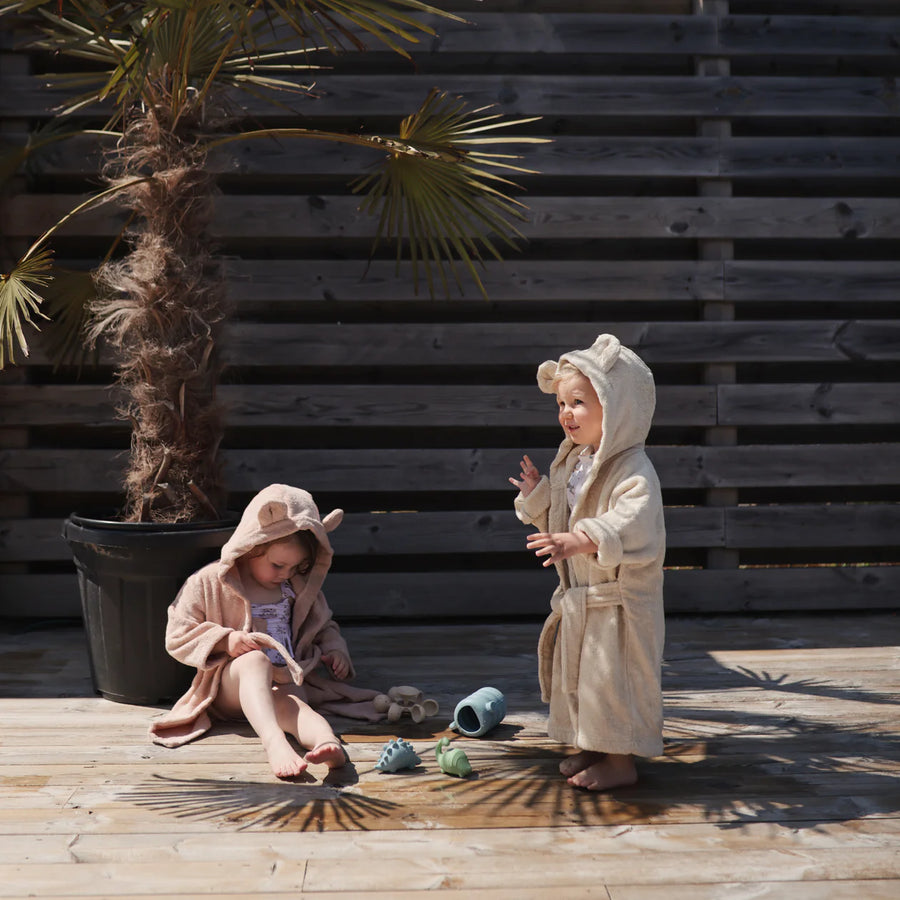 Organic Bear Robe - Blush