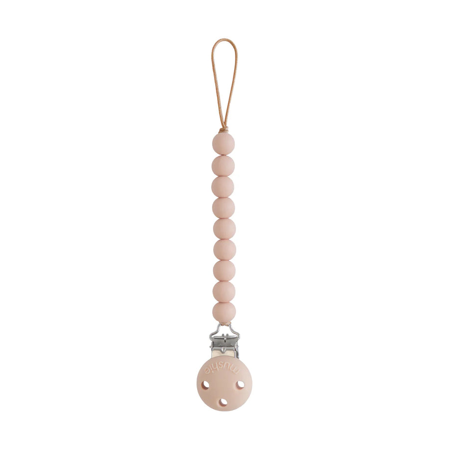 Hera Silicone Pacifier Clip - Blush