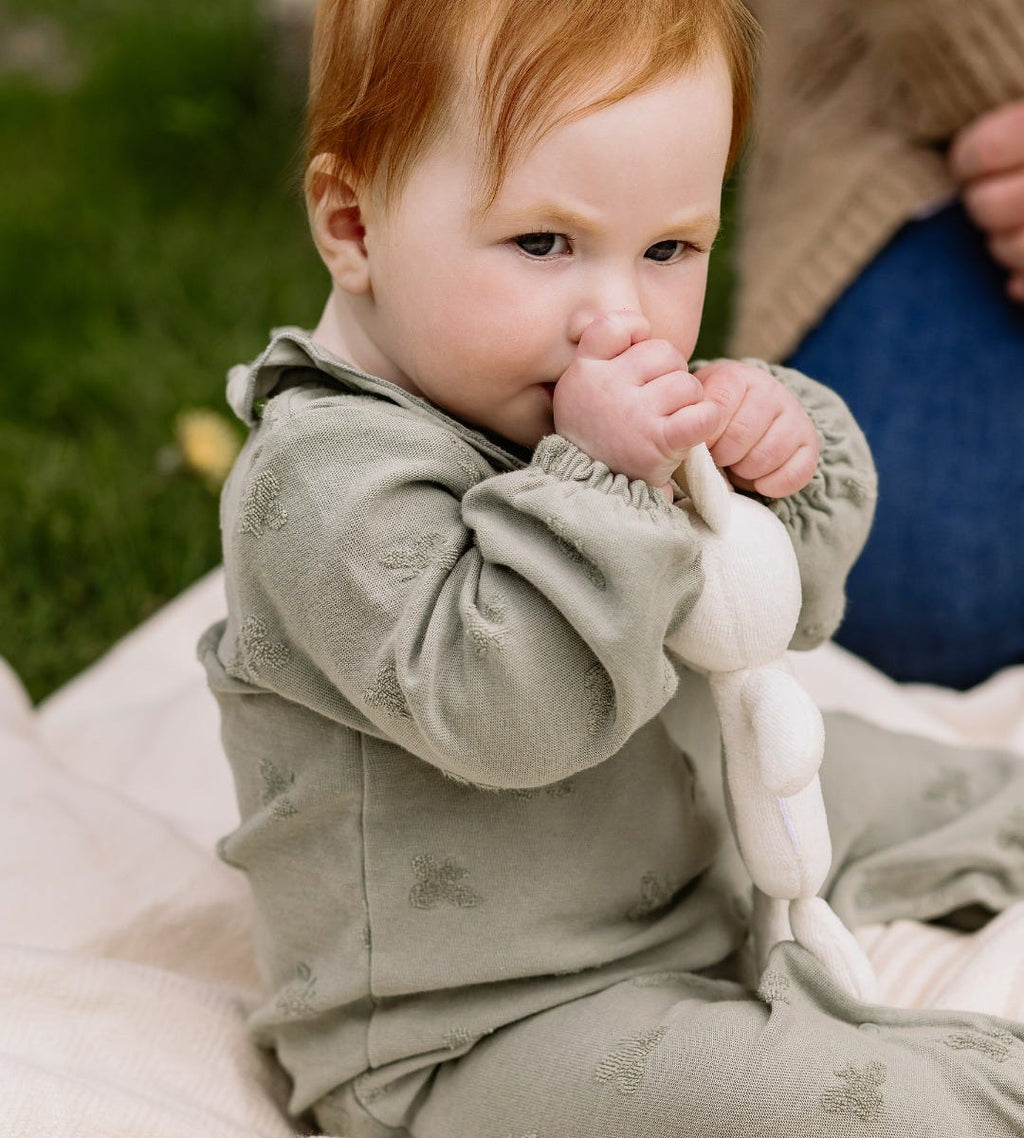 Organic Bunny Plush Baby Rattle
