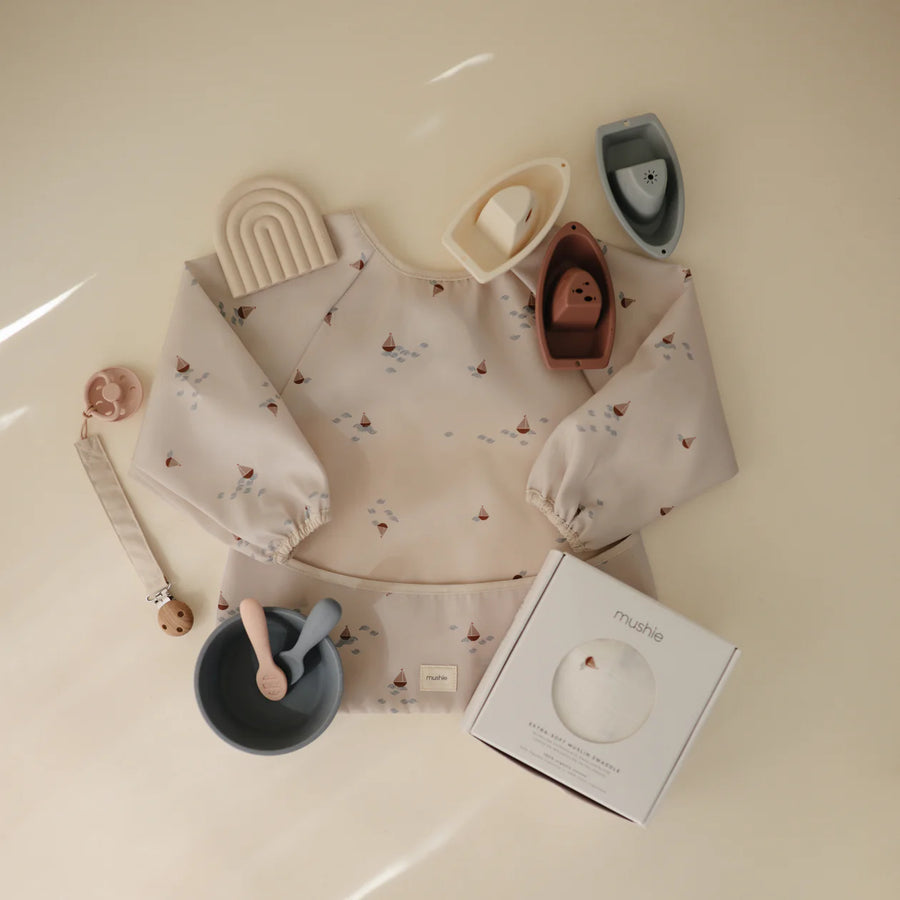 Long Sleeve Bib - Boats