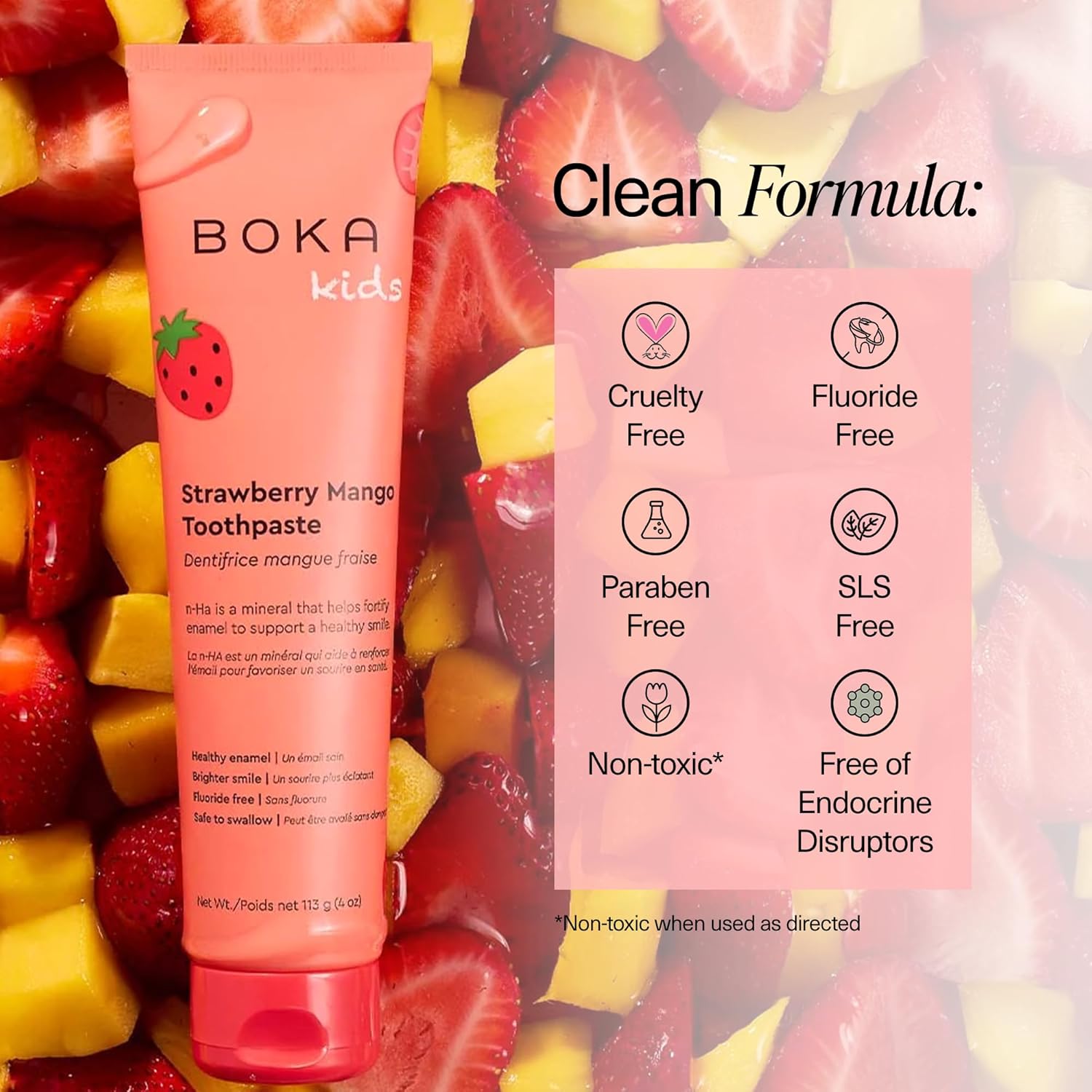 Strawberry Mango N-Ha Toothpaste
