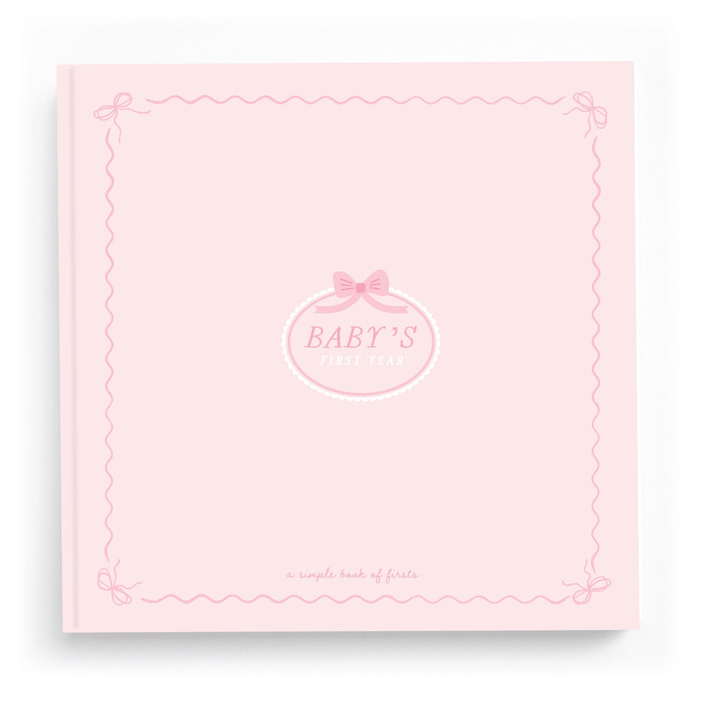 Bow Kissed Blush Baby Memory Book