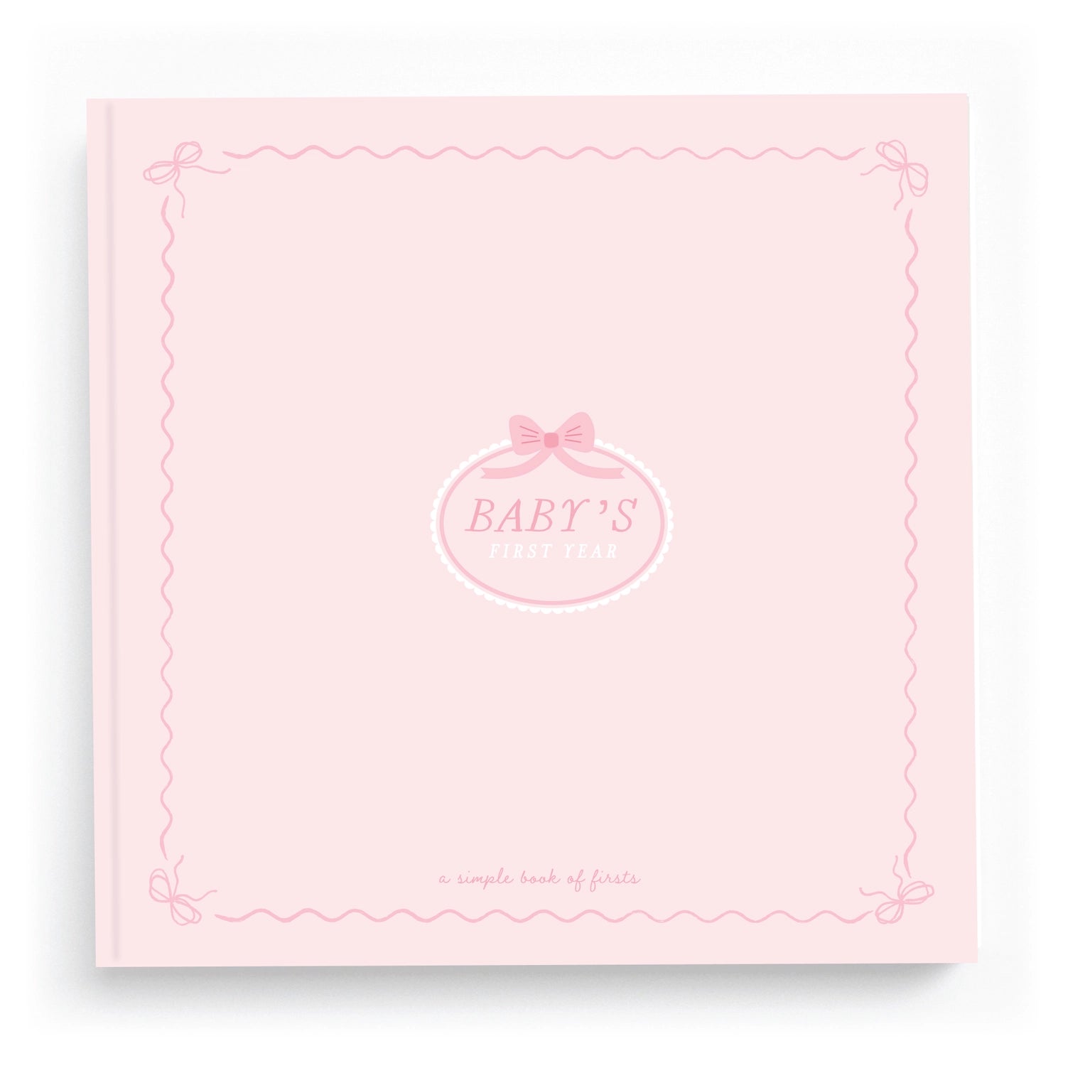 Bow Kissed Blush Baby Memory Book