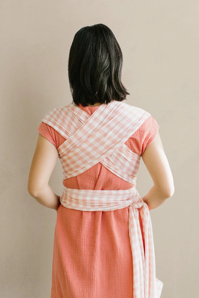 Rosebud Gingham Baby Wrap