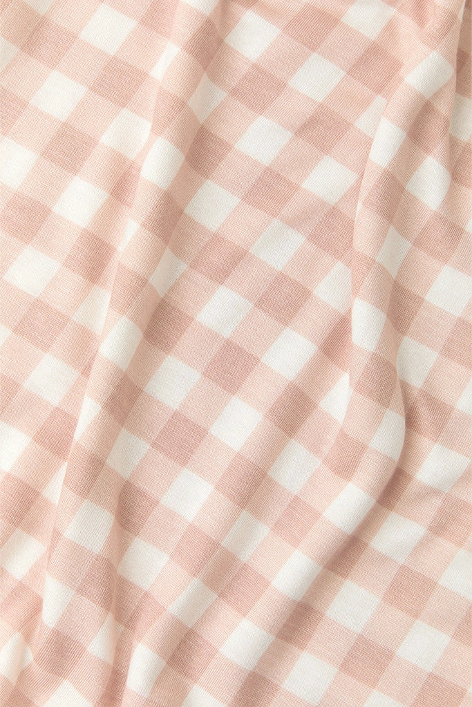 Rosebud Gingham Baby Wrap