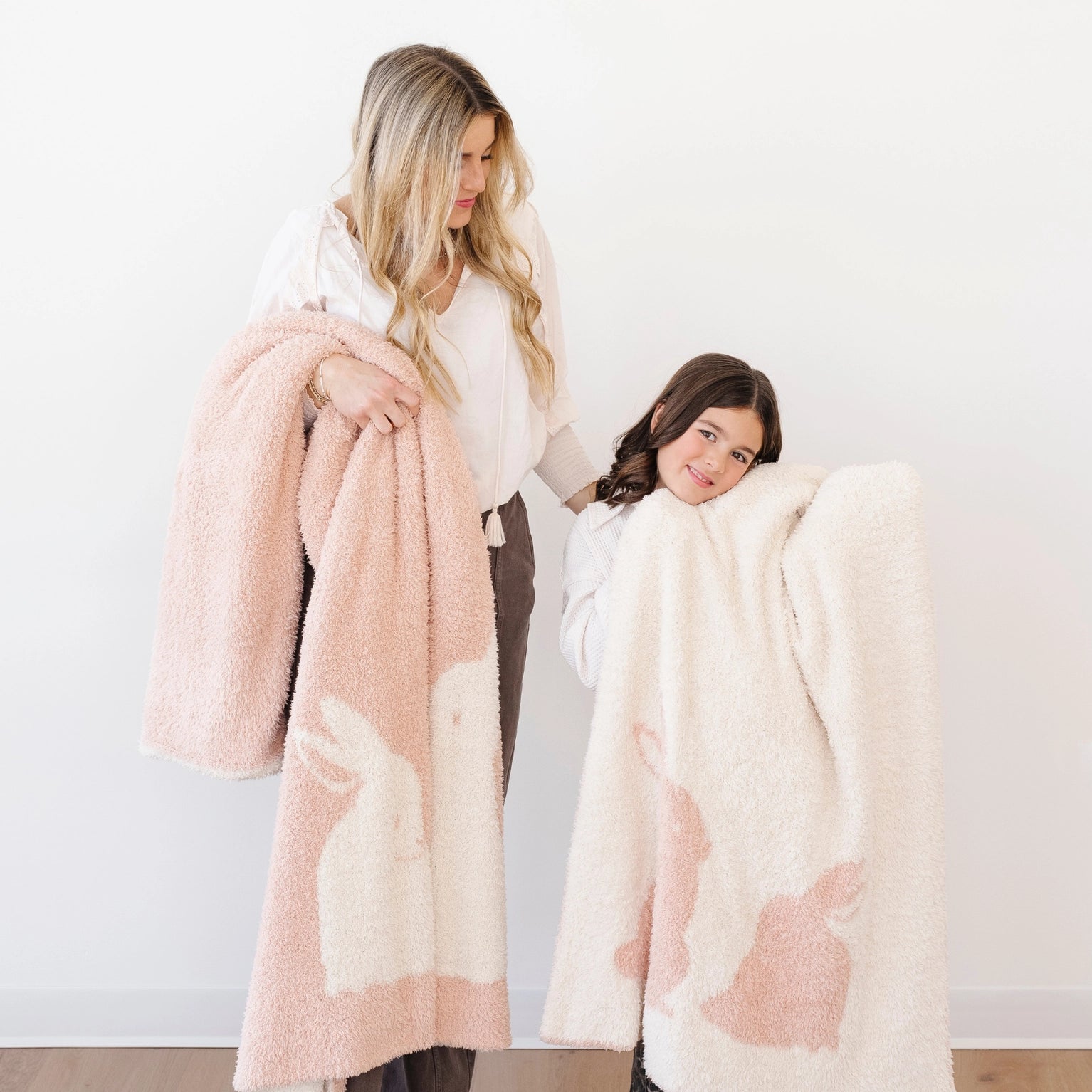 Bunny Double-Layer Bamboni Receiving Blanket