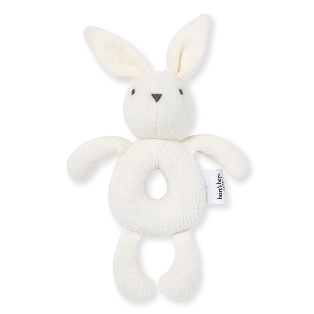 Organic Bunny Plush Baby Rattle
