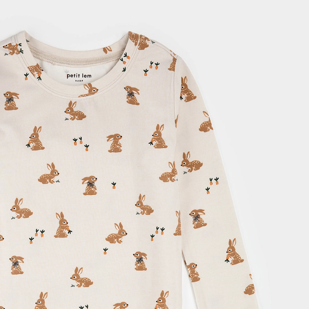 Creme Bunnies Pajama Set