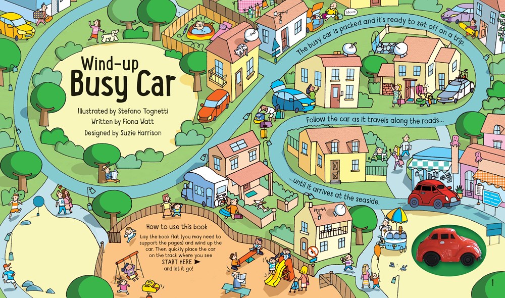 Wind-Up Busy Car Board Book